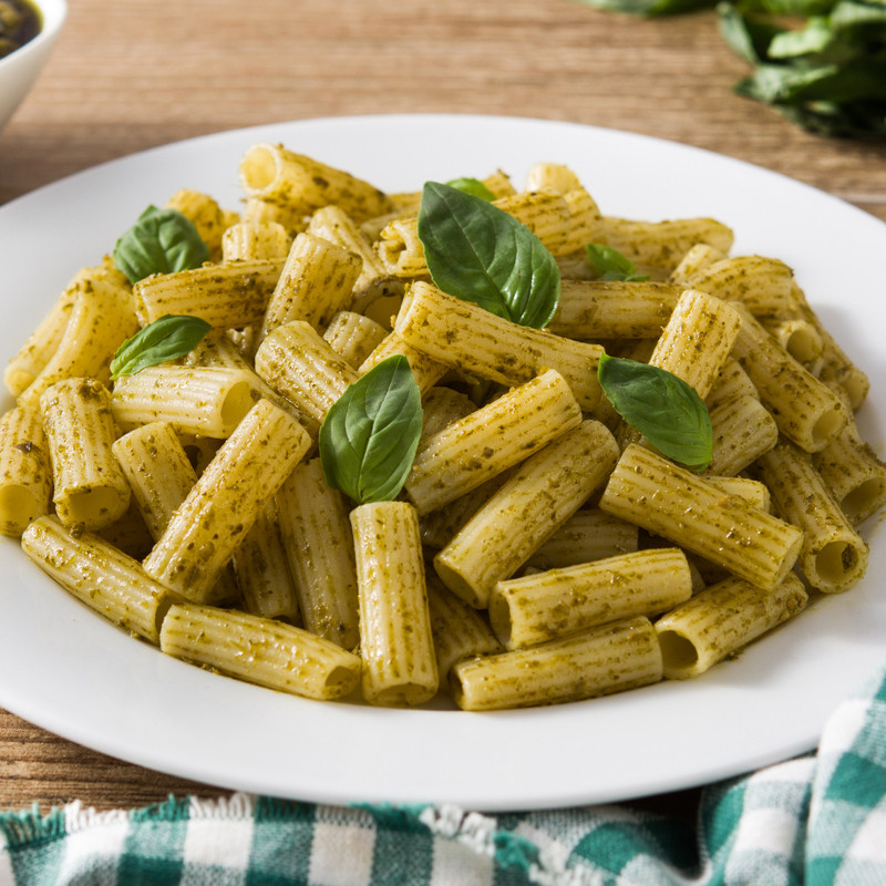 Pâtes pesto châtaignes et noix